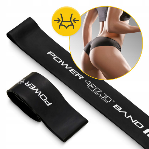 Резинка для фитнеса  4FIZJO Mini Power Band 1.2 мм 15-20 кг Black - фото №5